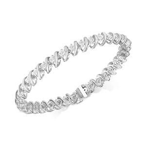 Diamond Tennis Bracelet in Sterling Silver (1/2 ct. t.w.)